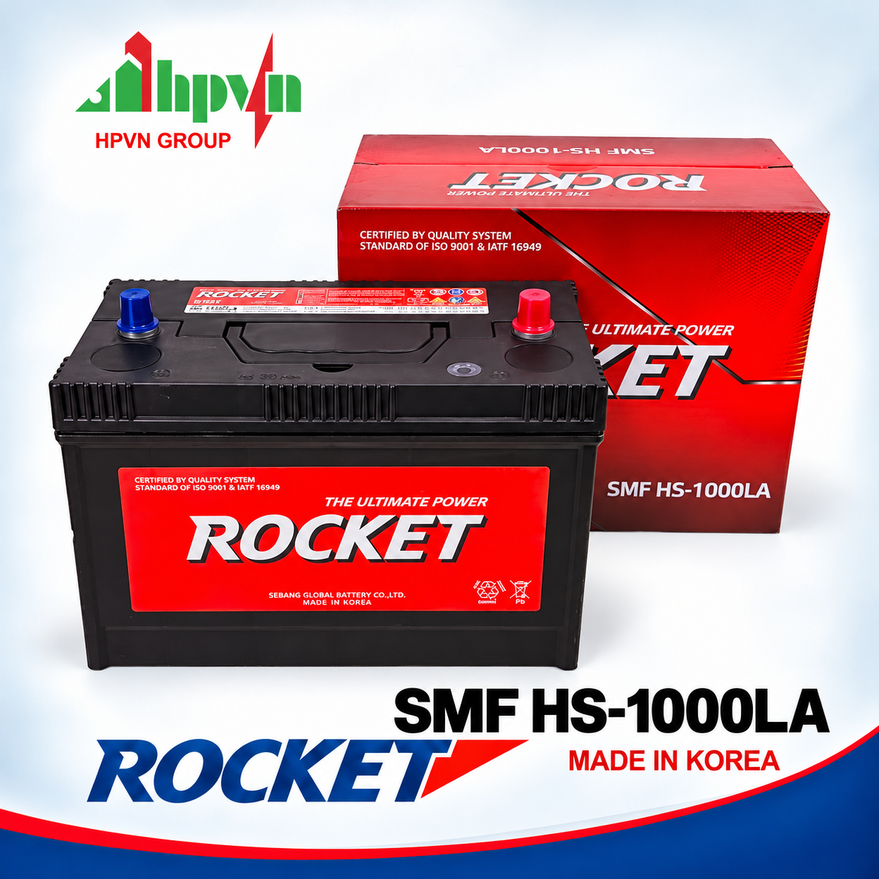 Ắc quy Rocket 31 - 1000LA (12V-100AH) 