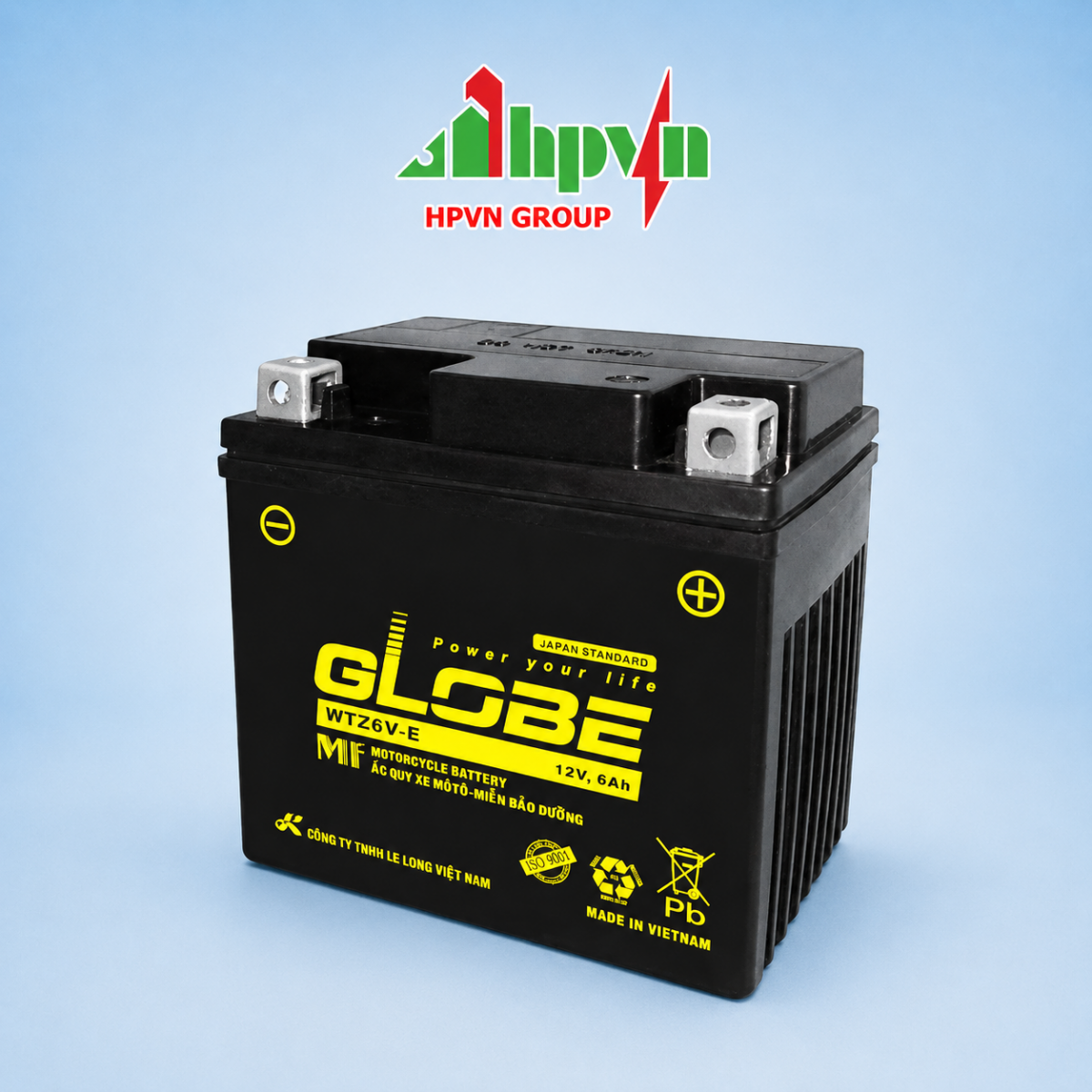 Globe WTZ6V-E 12V-6Ah dùng cho xe Yamaha Grande