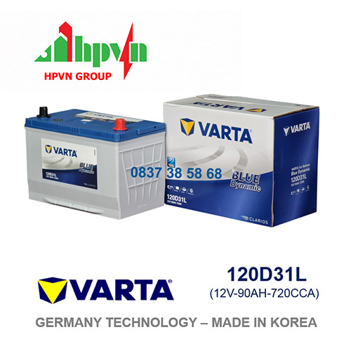 BÌNH ẮC QUY VARTA 120D31L (12V-90AH)