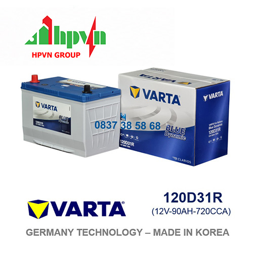 BÌNH ẮC QUY VARTA 120D31R (12V-90AH)