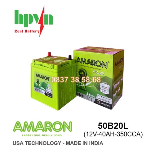 BÌNH ẮC QUY AMARON 50B20L (12V-40AH)