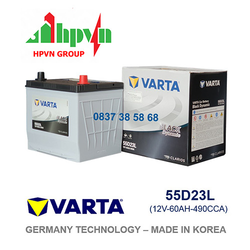 BÌNH ẮC QUY VARTA  55D23L (12V-60AH)