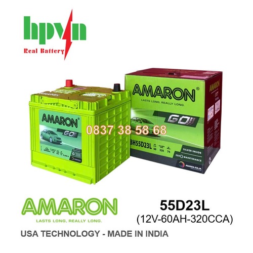  ẮC QUY AMARON 55D23L (12V-60AH)