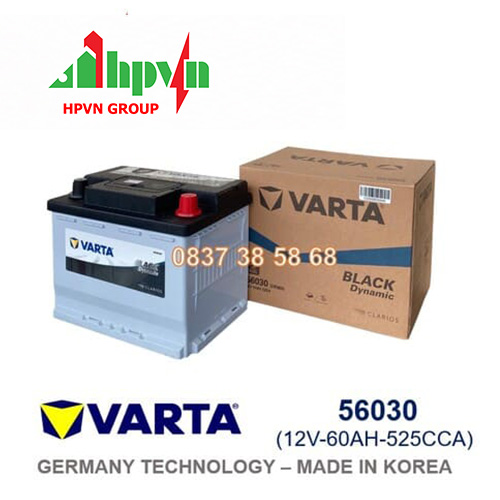 BÌNH ẮC QUY VARTA 56030 (12V-60AH)