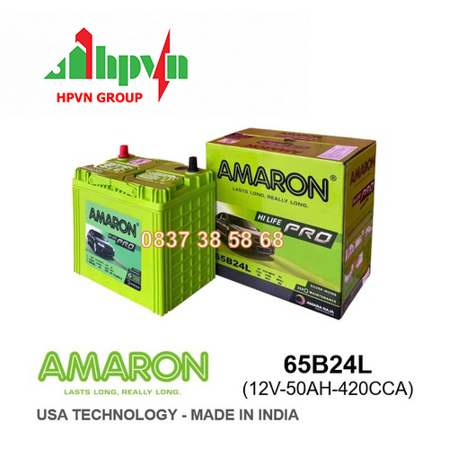 ẮC QUY AMARON 65B24L(12V - 50AH)