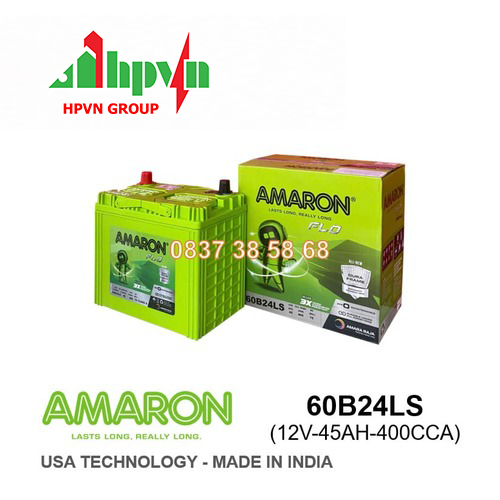 ẮC QUY AMARON 60B24LS (12V - 45AH)
