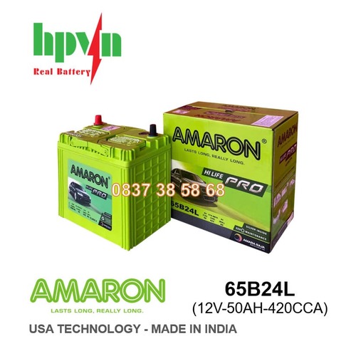 ẮC QUY AMARON 65B24L(12V - 50AH)