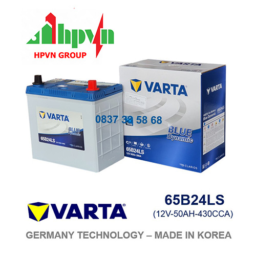 BÌNH ẮC QUY VARTA  65B24LS ( 12V-50AH)