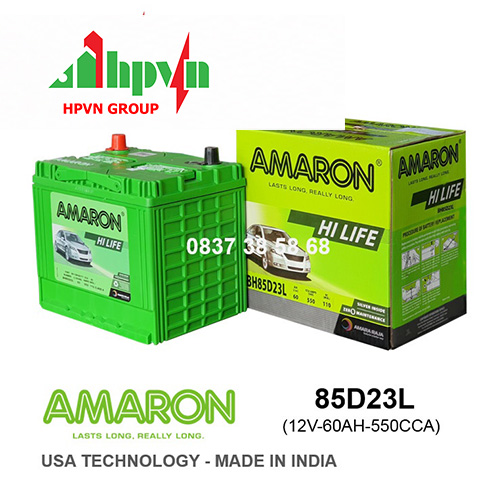BÌNH ẮC QUY AMARON 85D23L (12V-60AH)