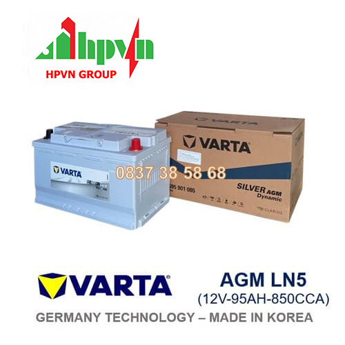 BÌNH ẮC QUY VARTA AGM LN5 (12V-95AH)