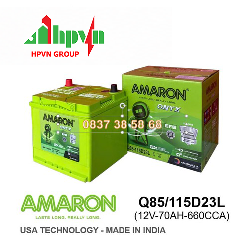  ẮC QUY AMARON Q85/115D23L (12V-70AH)