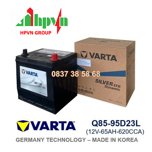 BÌNH ẮC QUY VARTA Q85-95D23L (12V-65AH)