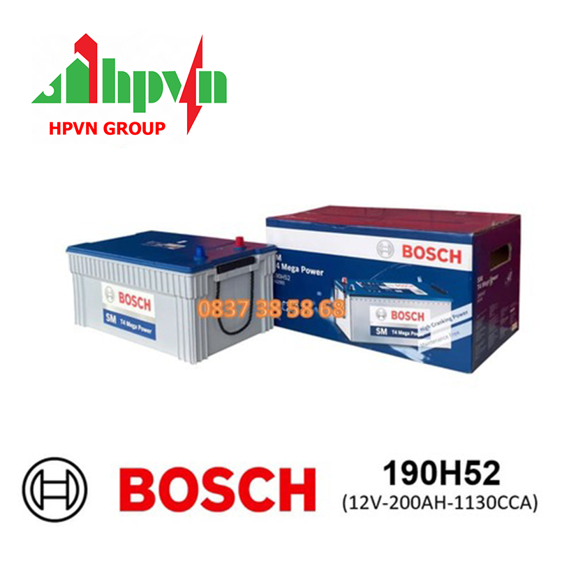 ẮC QUY BOSCH 190H52L (12V-200AH)