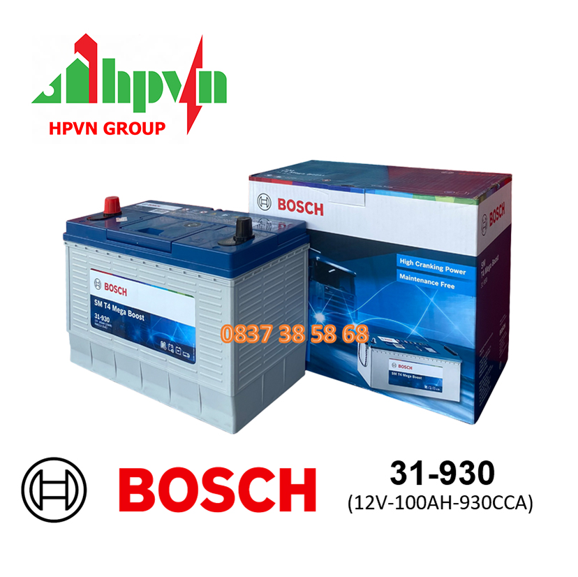 ẮC QUY BOSCH 31-930 (12V-100AH)