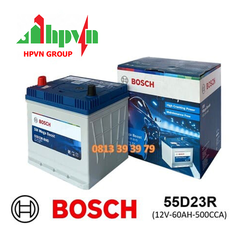 ĂC QUY BOSCH 55D23R(12V-60AH)