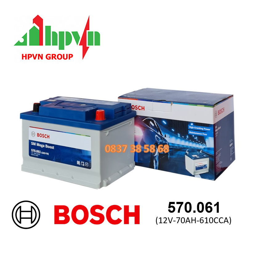 ĂC QUY BOSCH 570.061 (12V-70AH)
