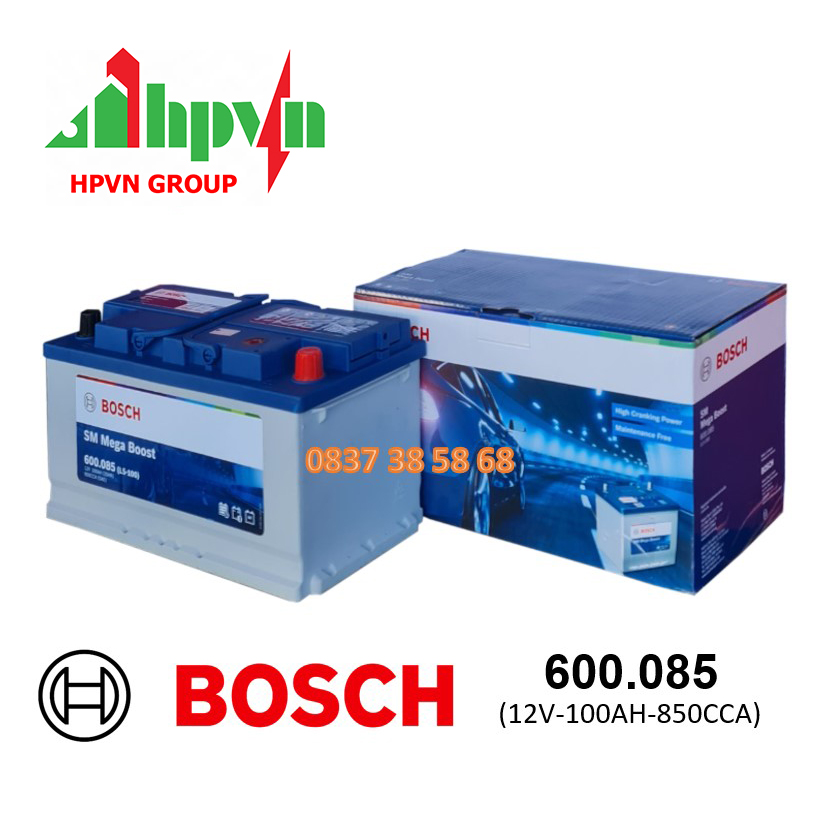 ĂC QUY BOSCH 600.085(12V-100AH)
