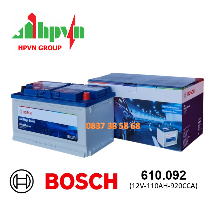 ĂC QUY BOSCH 610.092 (12V-110AH)