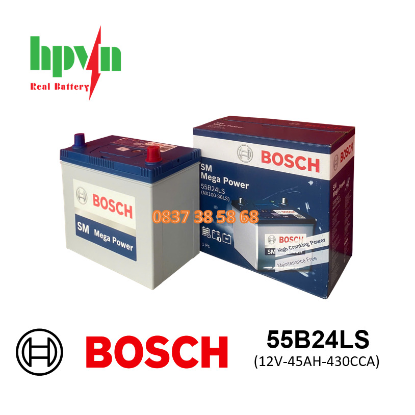 ĂC QUY BOSCH 55B24LS(12V-45AH)