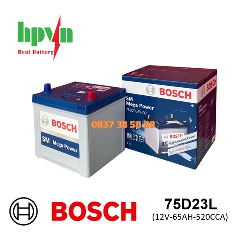 ĂC QUY BOSCH 75D23L(12V-65AH)