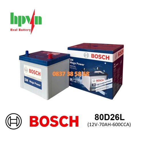ĂC QUY BOSCH 80D26L(12V-70AH)