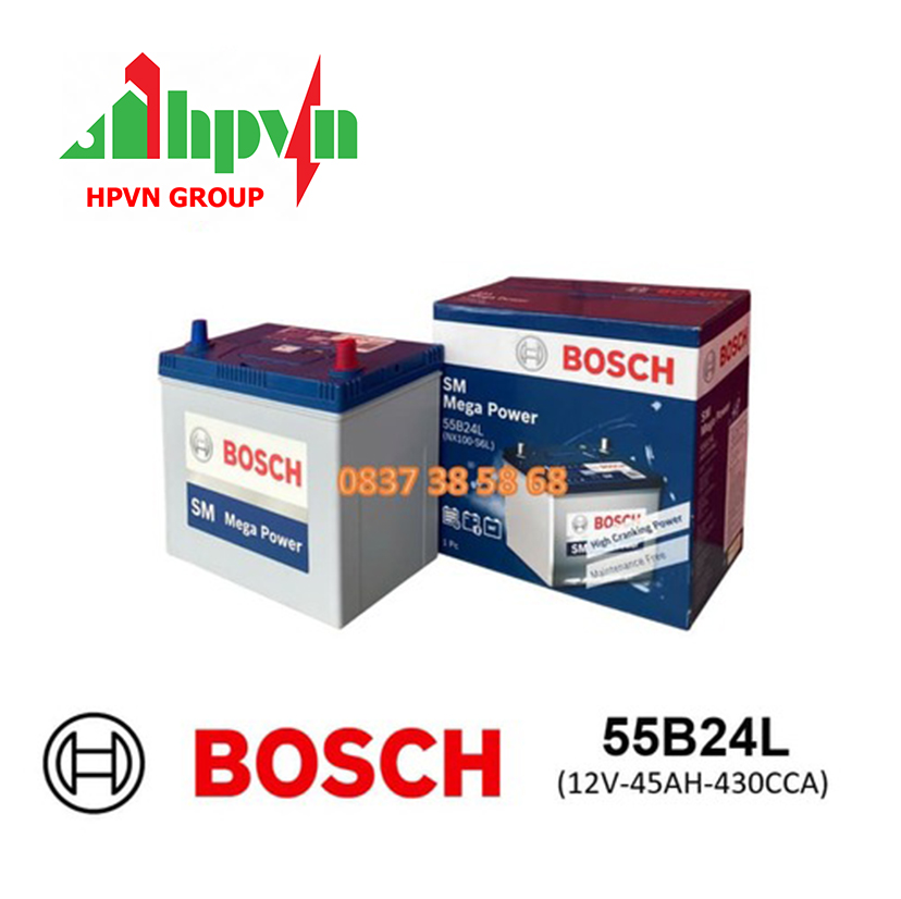 ĂC QUY BOSCH 55B24L(12V-45AH)