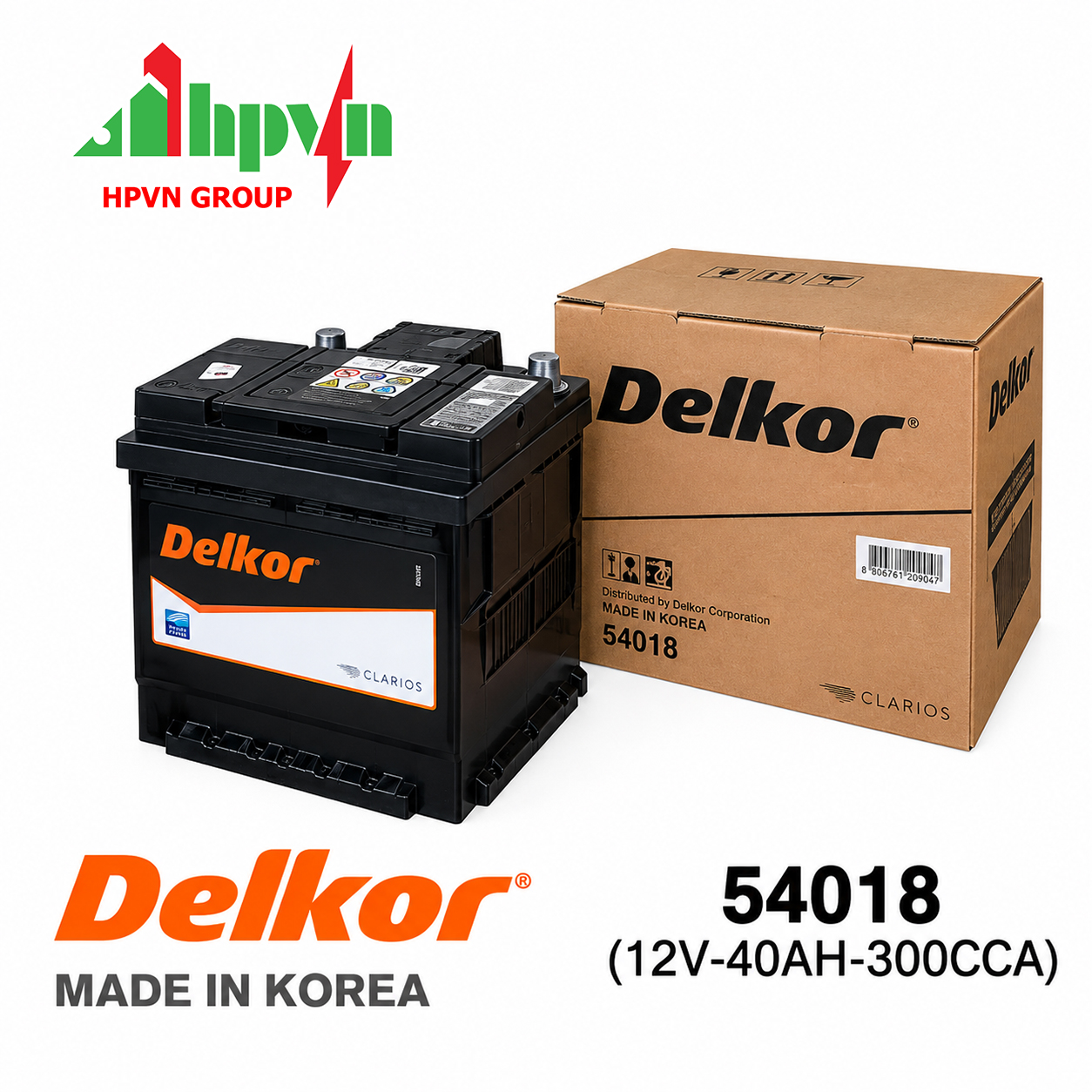 ẮC QUY DELKOR 54018 (12V-40AH)