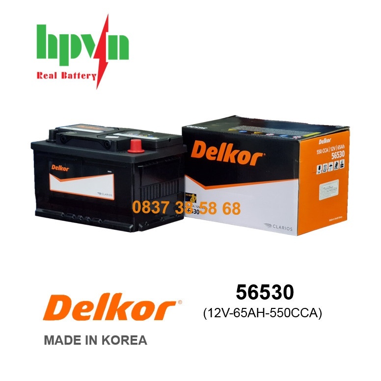 BÌNH ẮC QUY DELKOR 56530 (12V-65AH)