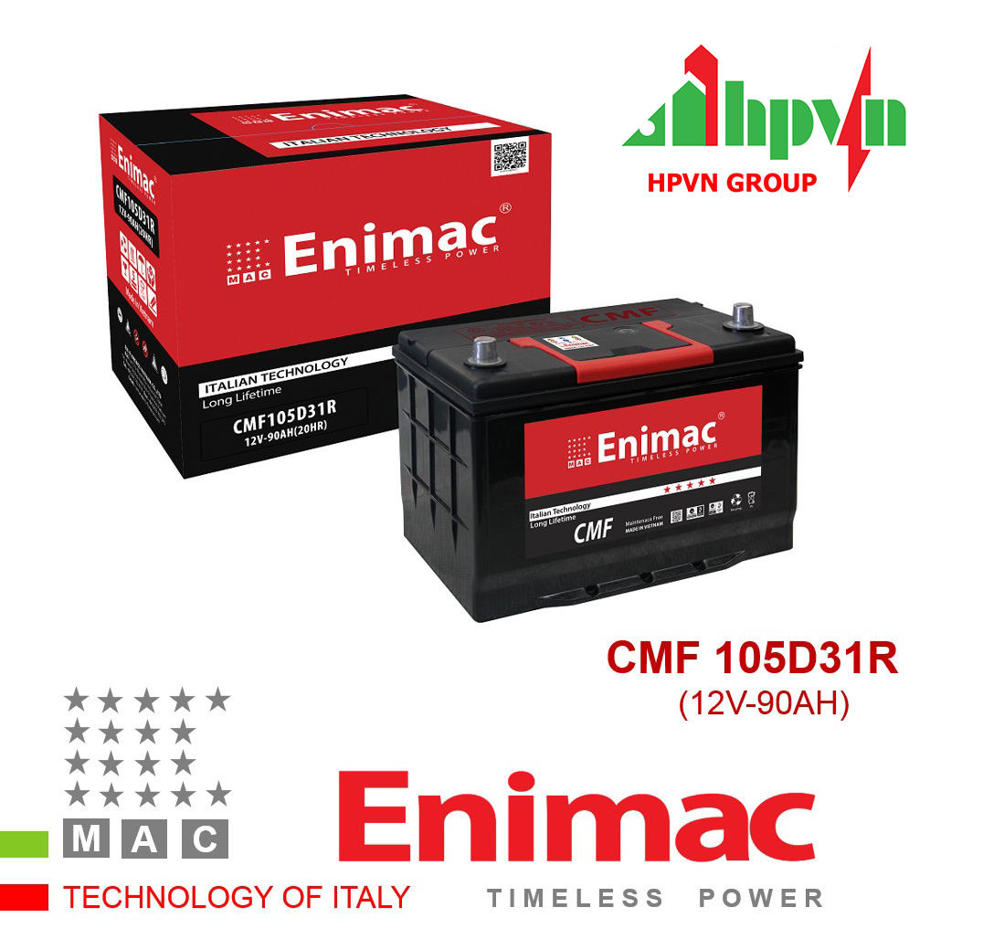 BÌNH ẮC QUY ENIMAC CMF 105D31R (12V-90AH)