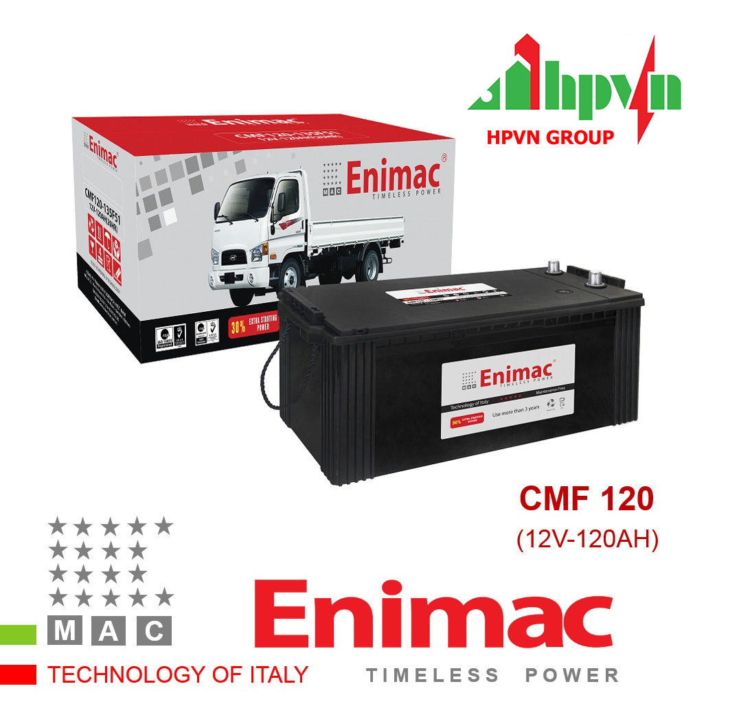  BÌNH ẮC QUY ENIMAC CMF 120 (12V-120AH)