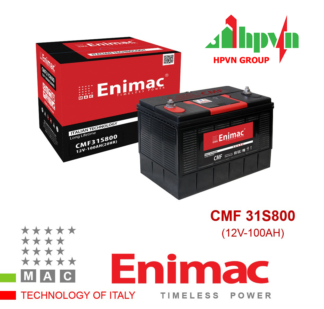 BÌNH ẮC QUY ENIMAC CMF 31S800 (12V-100AH)