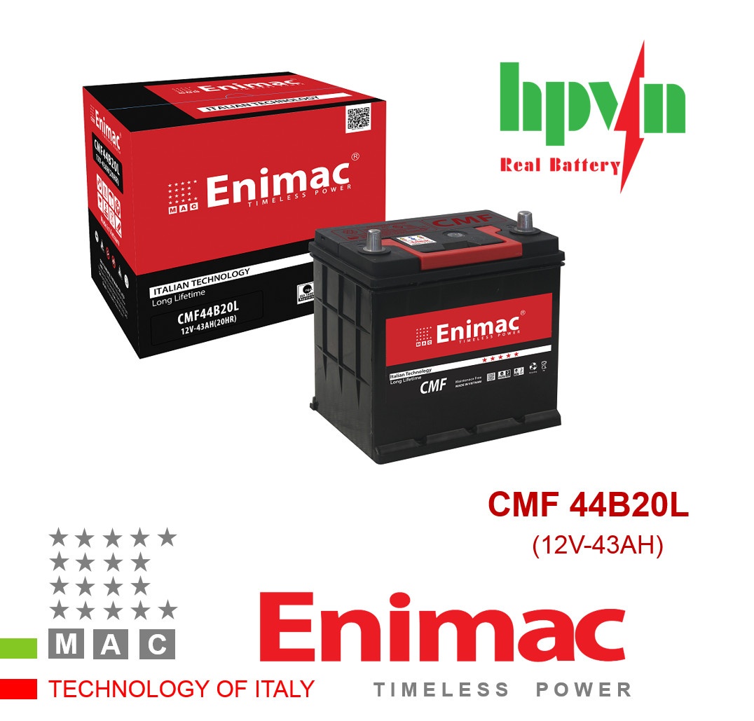 BÌNH ẮC QUY ENIMAC CMF 44B20L (12V-43AH)