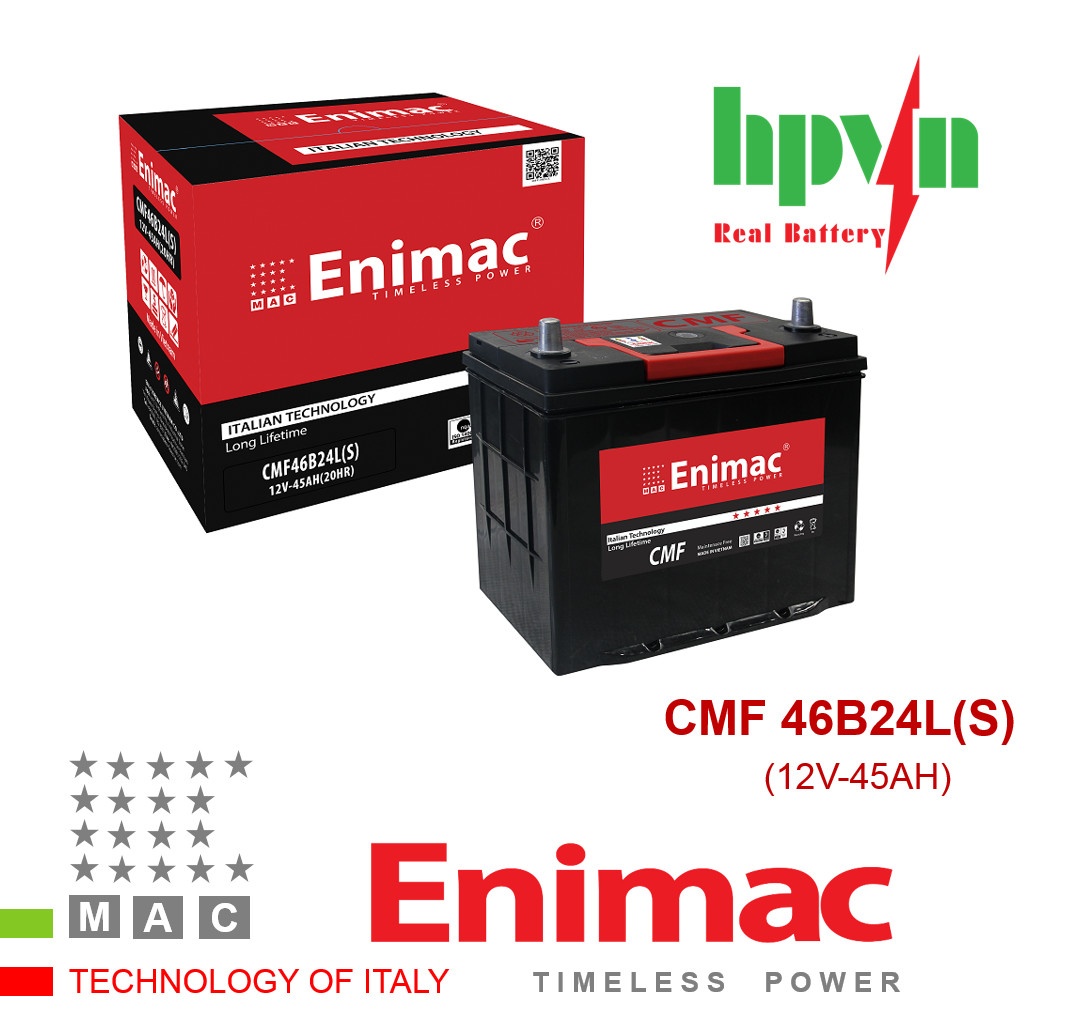 BÌNH ẮC QUY ENIMAC CMF 46B24LS (12V-45AH)