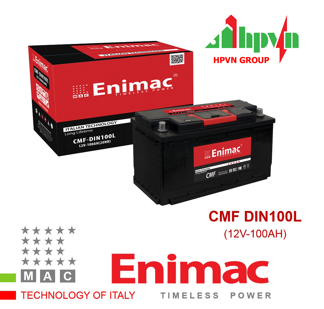 BÌNH ẮC QUY ENIMAC CMF DIN100L (12V-100AH)