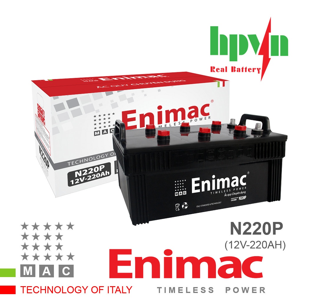 BÌNH ẮC QUY ENIMAC N220P (12V-220AH)