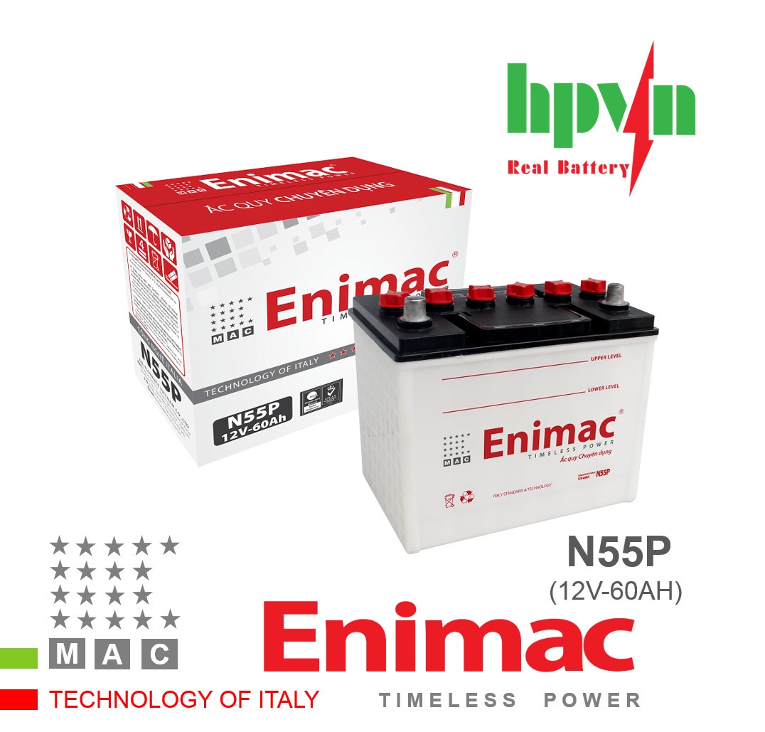 BÌNH ẮC QUY ENIMAC N55P (12V-60AH)