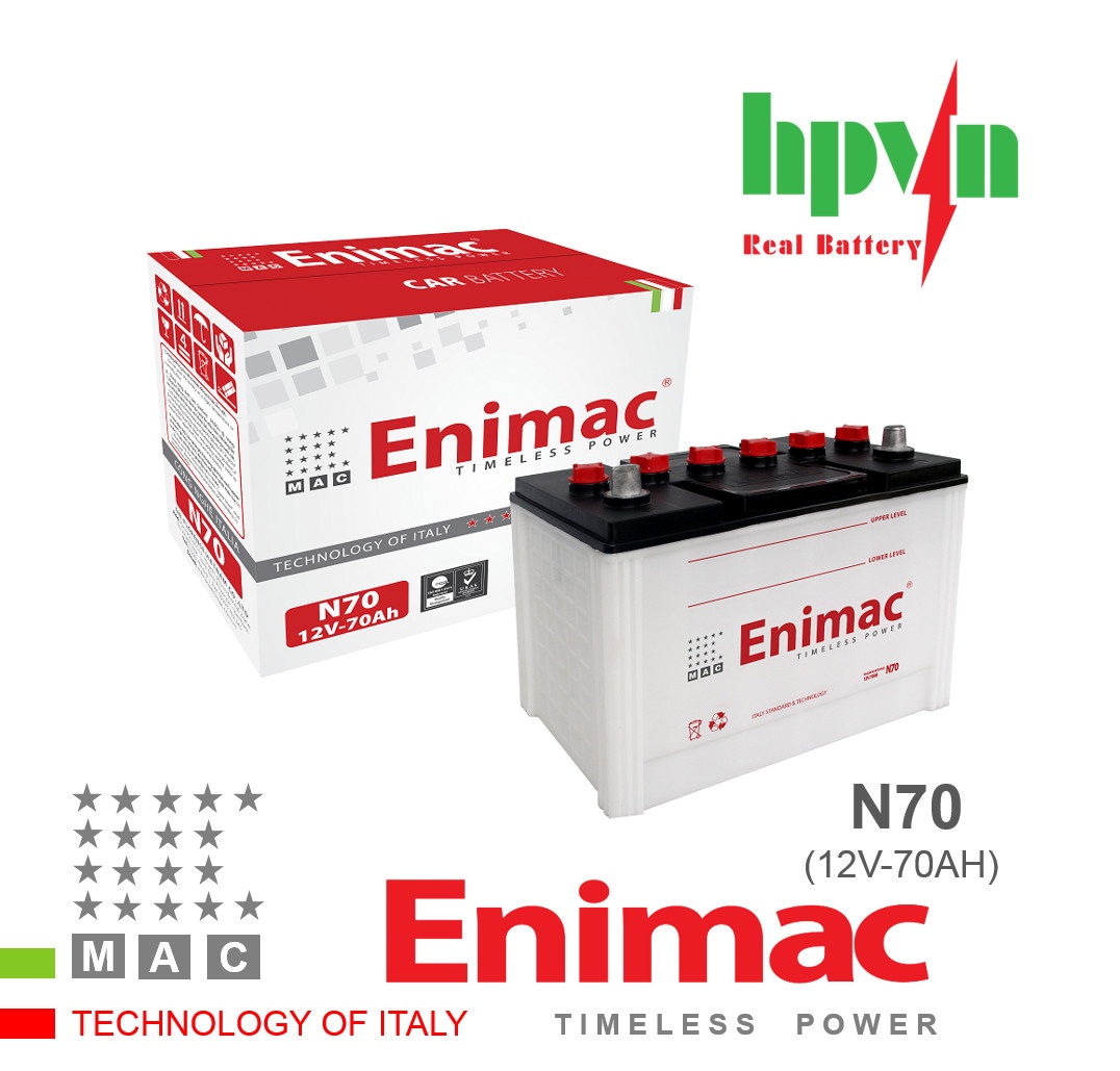 BÌNH ẮC QUY ENIMAC N70 (12V-70AH)