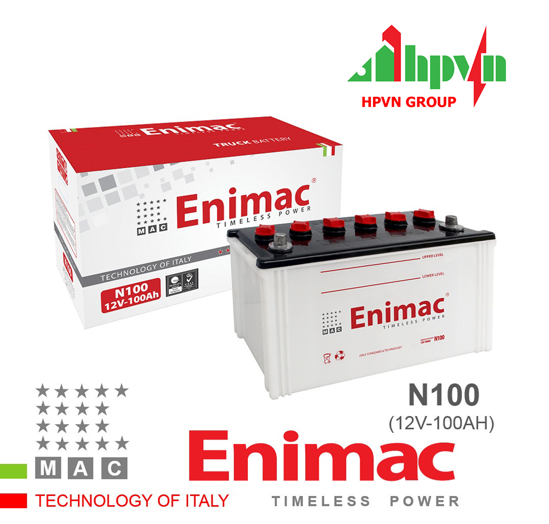 BÌNH ĂC QUY ENIMAC N100 (12V-100AH)