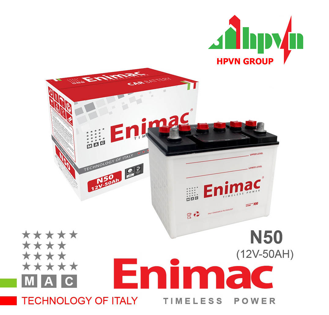 BÌNH ẮC QUY ENIMAC N50 (12V-50AH)