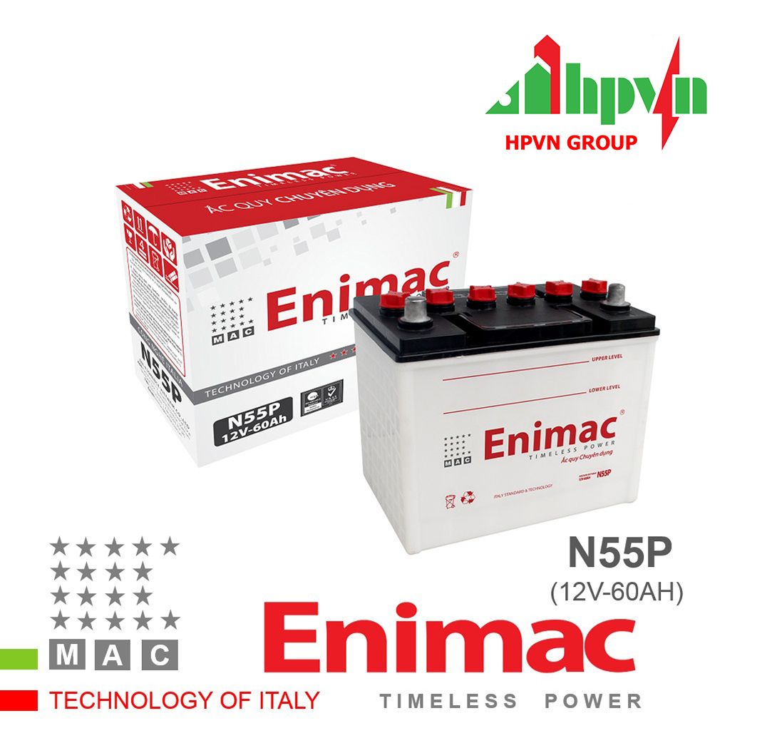 BÌNH ẮC QUY ENIMAC N55P (12V-60AH)