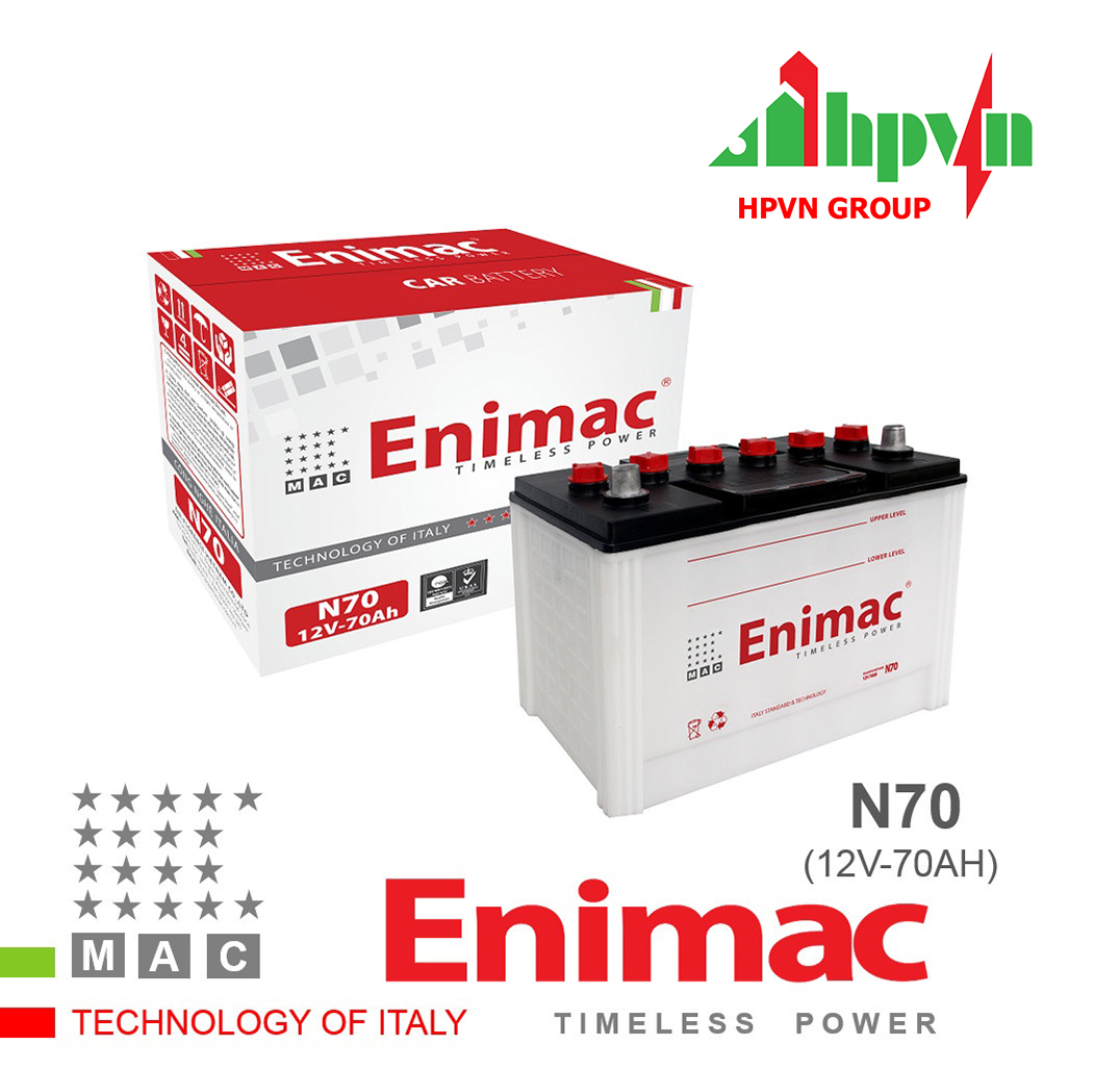 BÌNH ẮC QUY ENIMAC N70 (12V-70AH)