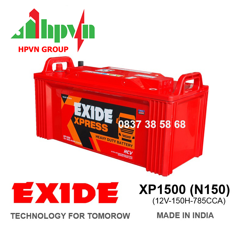 BÌNH ẮC QUY EXIDE XP1500 (12V-150AH)