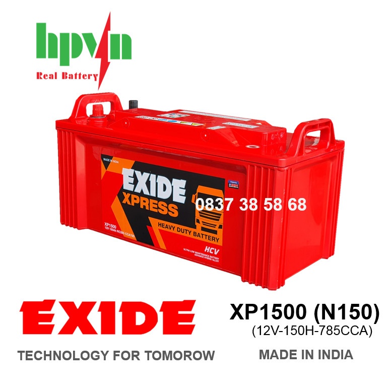 BÌNH ẮC QUY EXIDE XP1500 (12V-150AH)