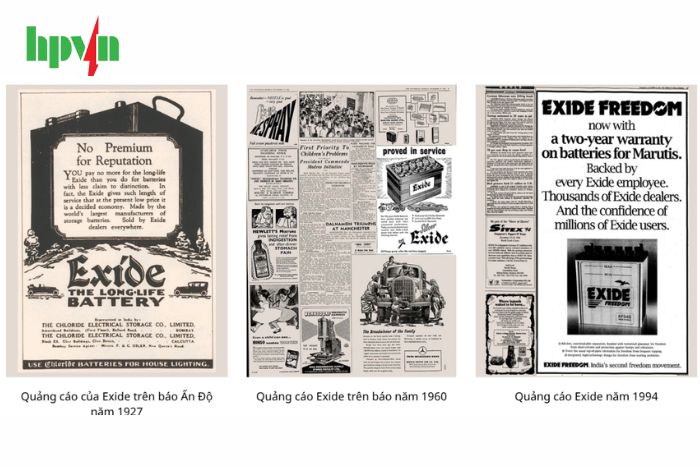 Lịch sử quảng cáo của thương hiệu ắc quy Exide