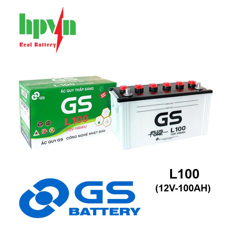 BÌNH ẮC QUY GS L100 (12V-100AH)