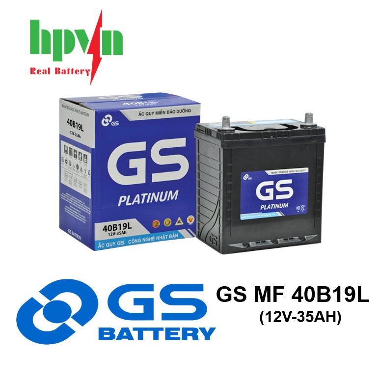 BÌNH ẮC QUY GS MF 40B19L (12V-35AH)