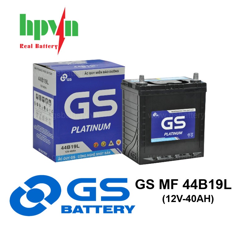 BÌNH ẮC QUY GS MF 44B19L (12V-40AH)