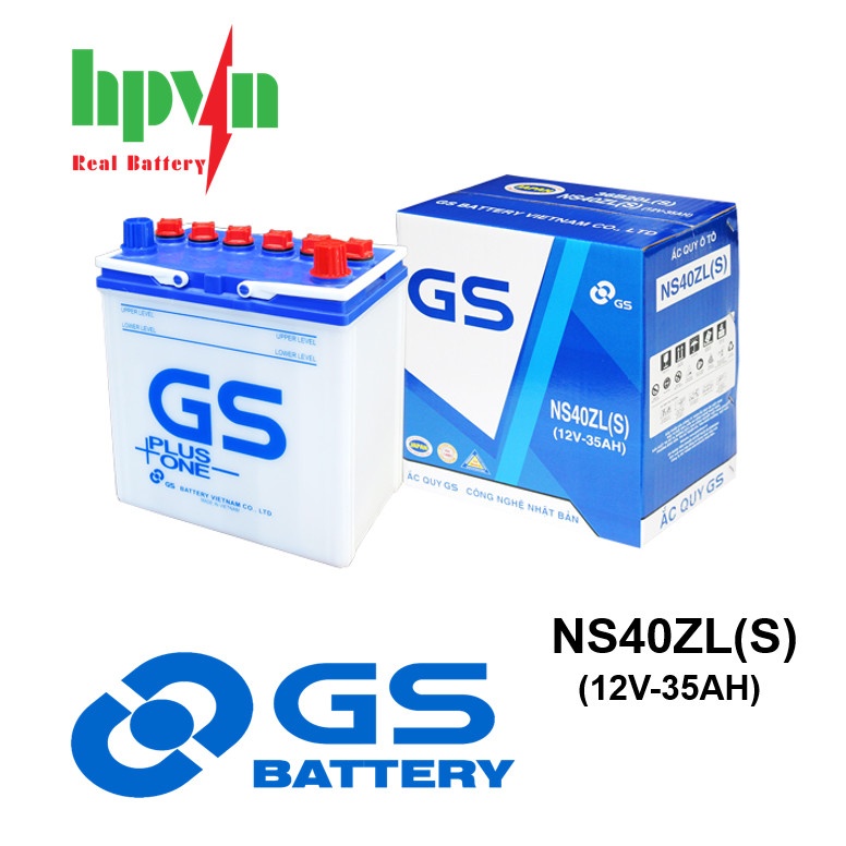 BÌNH ẮC QUY GS NS40ZL(S) (12V-35AH)