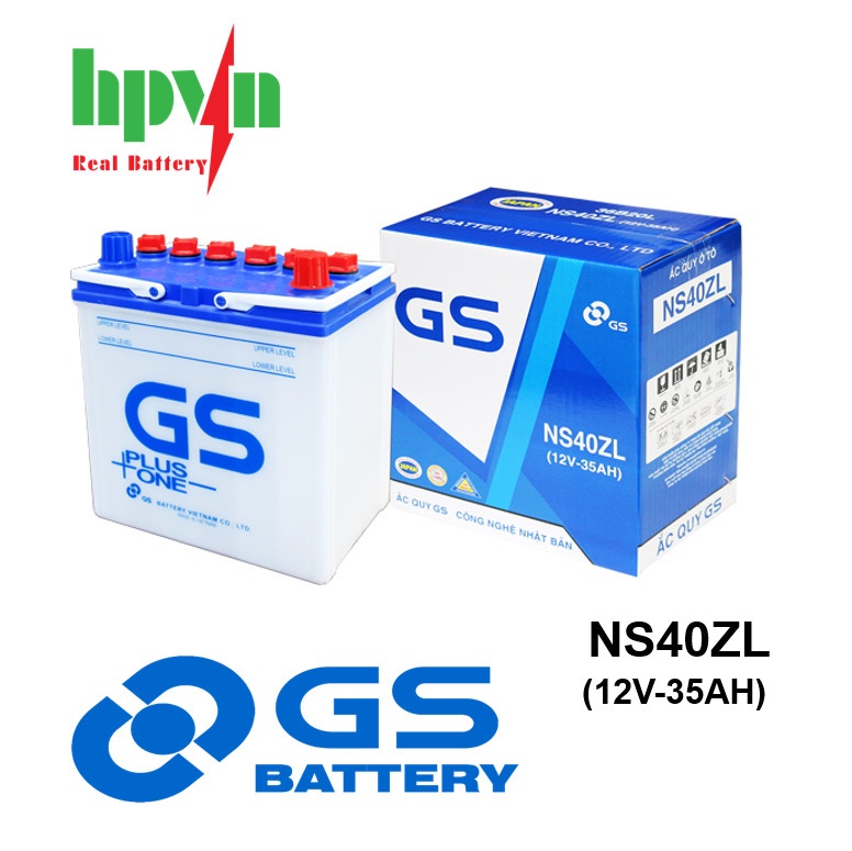 BÌNH ẮC QUY GS NS40ZL (12V-35AH)