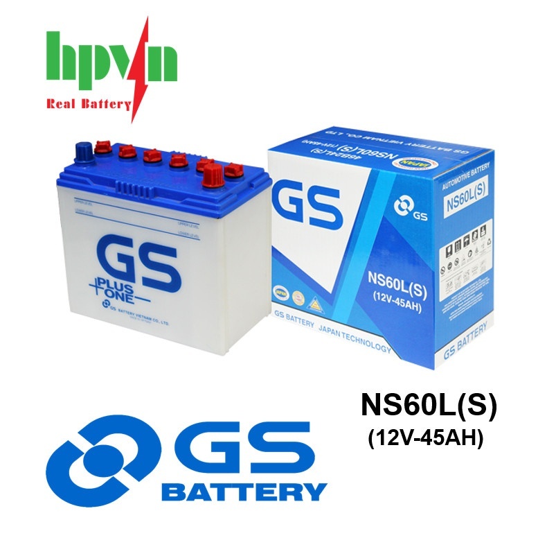 BÌNH ẮC QUY GS NS60L(S) (12V-45AH)